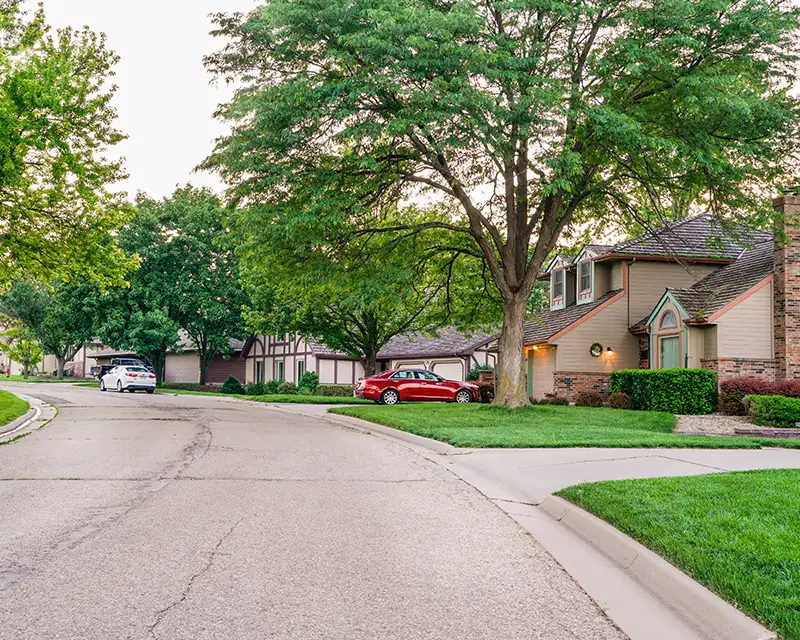 quiet neighborhood street