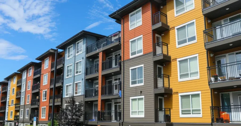 An apartment complex